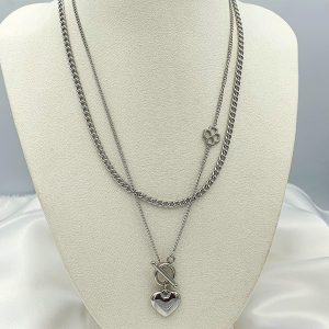 K0002 ΚΟΛΙΕ ΔΙΠΛΗ ΑΛΥΣΙΔΑ ΣΥΜΒΟΛΑ ΤΡΙΦΥΛΛΙ ΚΑΡΔΙΑ