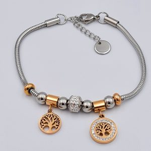 B0017 ΒΡΑΧΙΟΛΙ ΧΡΥΣΟ - ΑΣΗΜΙ ΕΥΚΑΜΠΤΟ