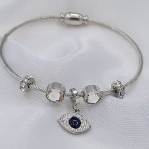 B0019 ΒΡΑΧΙΟΛΙ ΑΣΗΜΕΝΙΟ ΜΑΤΙ ΜΕ ΚΟΥΜΠΩΜΑ ΜΑΓΝΗΤΗ