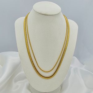 K0008 ΚΟΛΙΕ ΧΡΥΣΟ ΜΕ ΔΙΠΛΗ ΑΛΥΣΙΔΑ